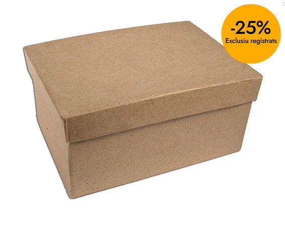 Cajita papel mach&eacute; D&eacute;copatch rectangular 15x12,5x7cm