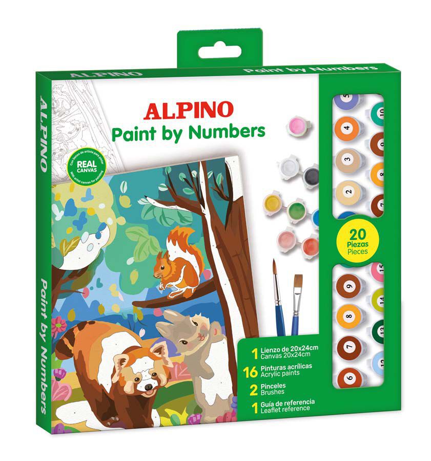 Pinta per n&uacute;meros Alpino Forest