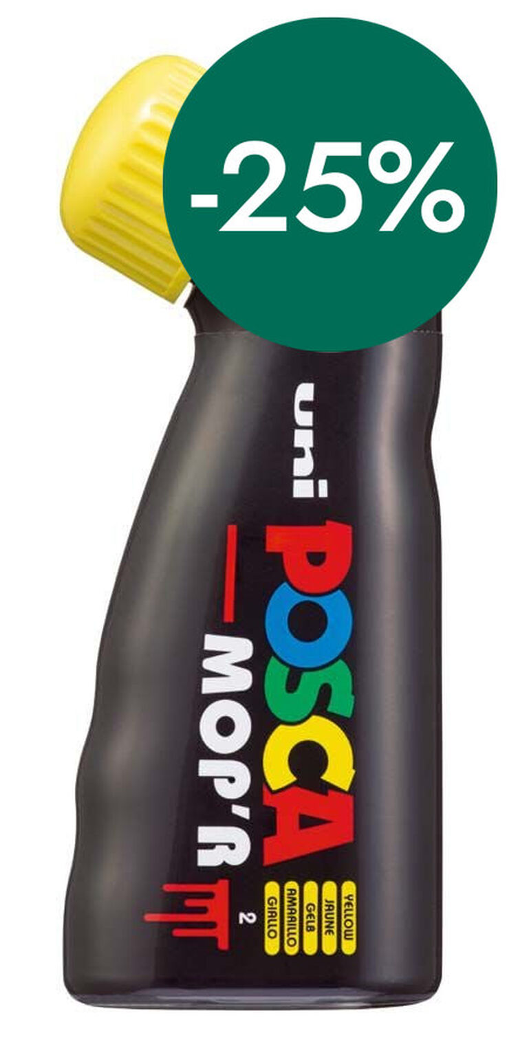 Retolador Posca Mop'r PCM-22 3-19mm groc