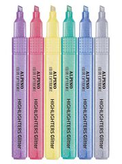 Marcadores fluorescentes Alpino Color Experience Glitter 12 colores