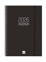 Agenda Finocam Opaque E10 sem/vista vertical cas 2026 negro