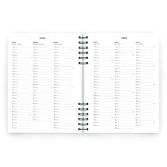 Agenda Miquelrius Plus W-O sem/vista mult 2026 Basic negro