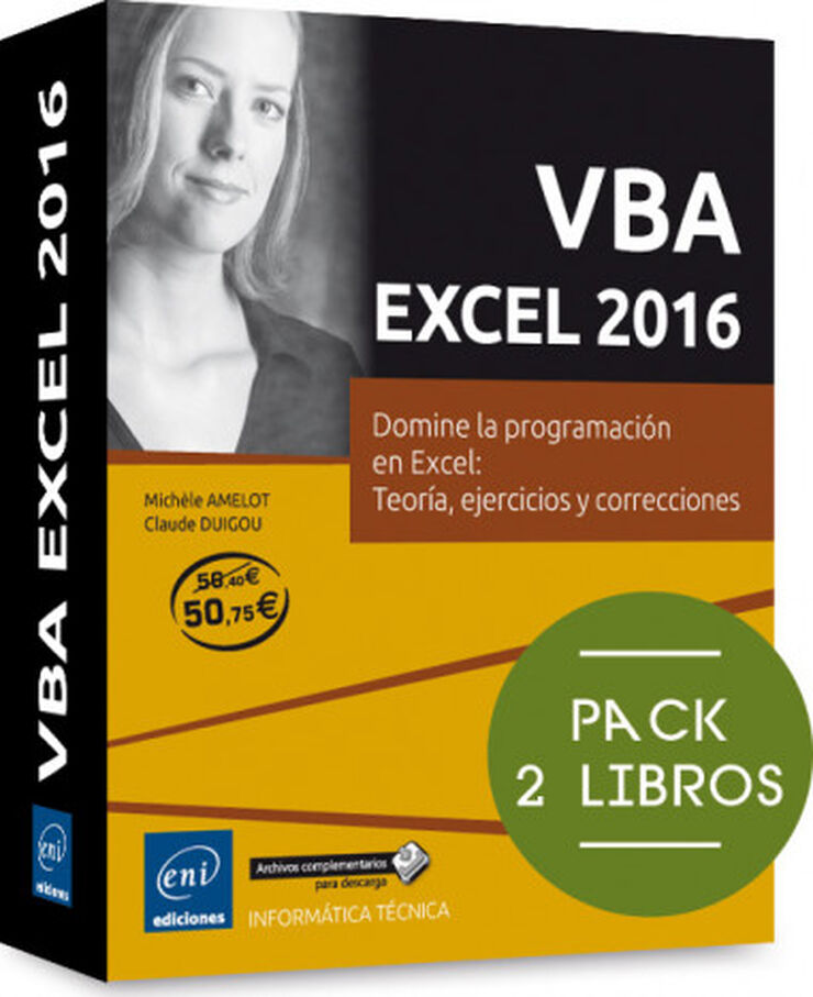 VBA EXCEL 216 - Pack de 2 libros: Domine la programación en Excel:teoría, ejercicios y correcciones