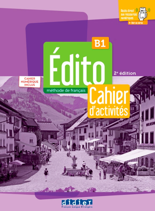 &Eacute;dito B1 &ndash; &eacute;dition 2022-2024 &ndash; Cahier + num&eacute;rique inclus