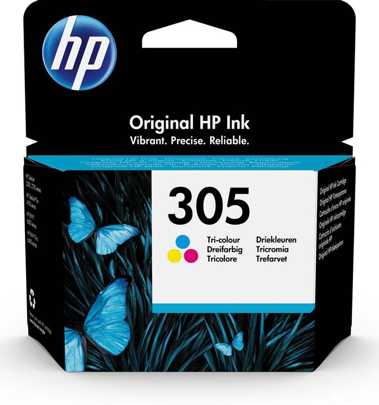 Cartutx HP Recanvi Original 305 Tricolor Multicolor