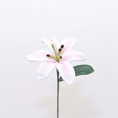 Flor de Ganxet Lliri rosa