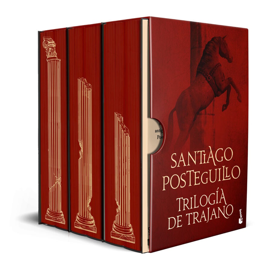 Estuche Trilog&iacute;a de Trajano. Edici&oacute;n especial con cantos decorados