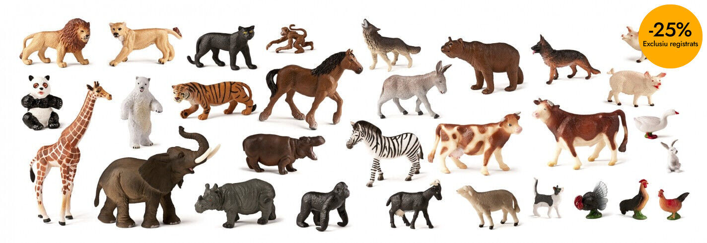 Animals salvatges i de granja 30 unitats