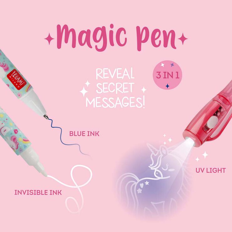Bol&iacute;grafo tinta invisible Legami Unicorn