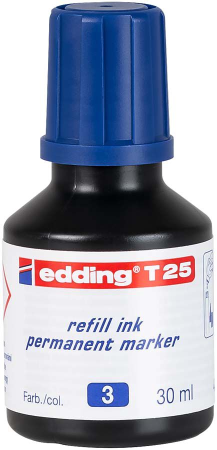 Tinta permanente Edding T-25 azul