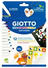 Retoladors Giotto Decor Materials 12 colores