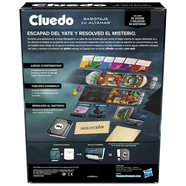 Cluedo Escape Sabotaje en Alta Mar