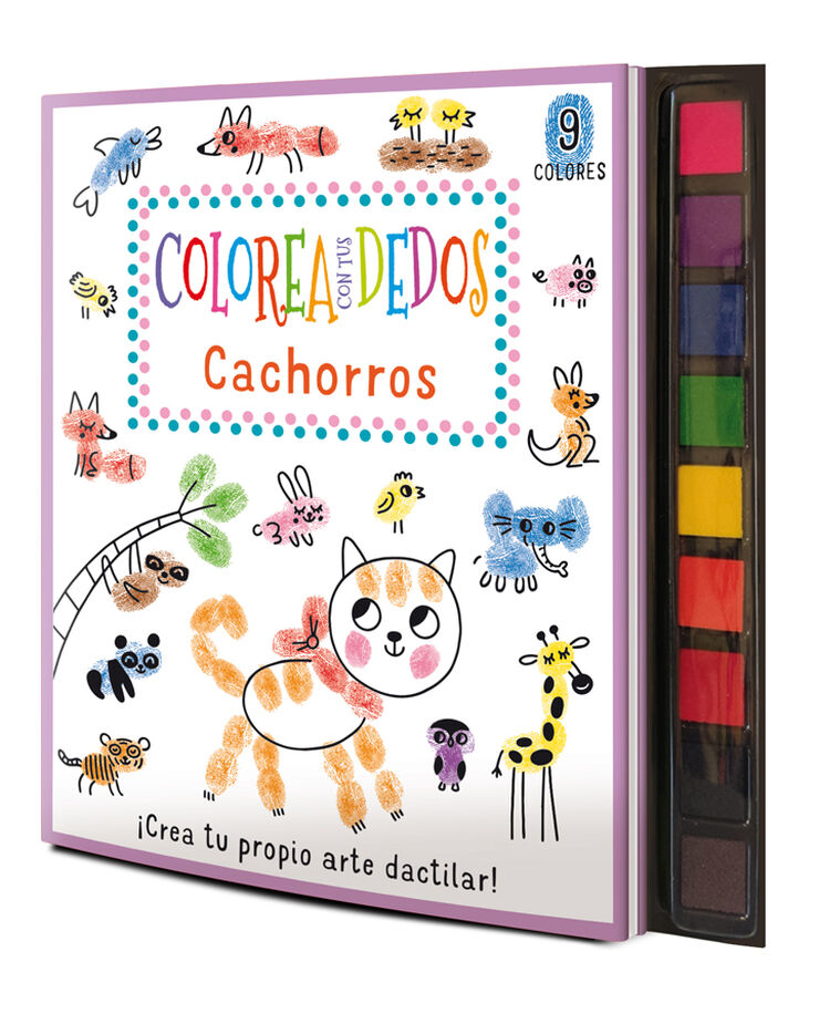 Colorea con tus dedos: Cachorros