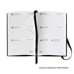 Agenda Miquelrius Passport Setmana Vista Catal&agrave; 2027 Chester Negre