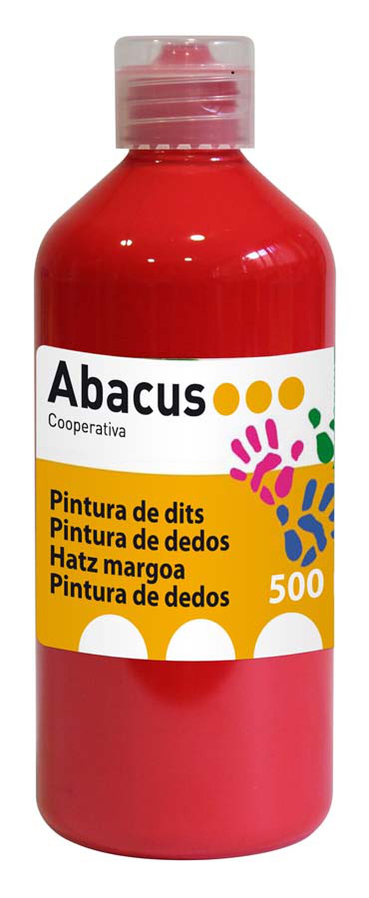 Pintura de dedos Abacus 500ml rojo