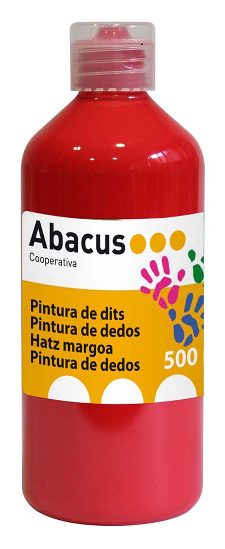 Pintura de dits Abacus 500 ml vermell