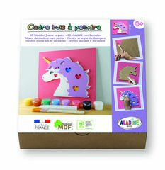 Kit Aladine Pinta Figura madera Unicornio