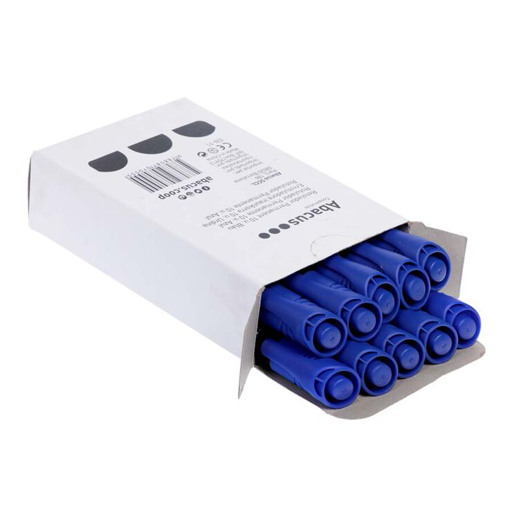 Retoladors permanent Abacus 4mm blau 10u