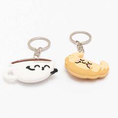 Set 2 Llaveros Mr.Wonderful Café y Croissant