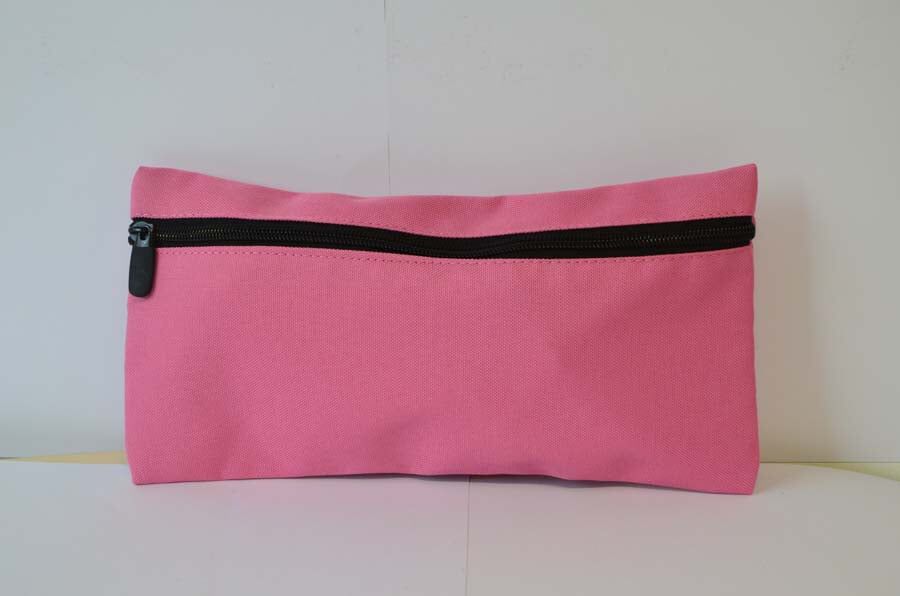 Estuche plano 1 cremallera Abacus rosa