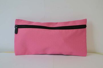 Estuche plano 1 cremallera Abacus rosa