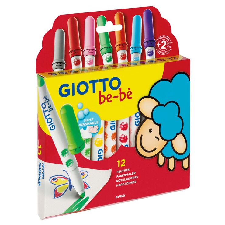 Rotuladores de colores Giotto Be-bè 12 colores