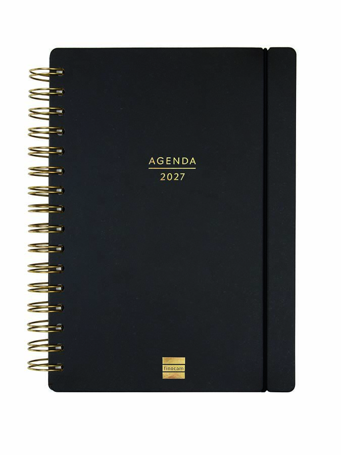 Agenda Finocam 16M Haiku E10 Sem/Vista Castellano 2026-27 Negro