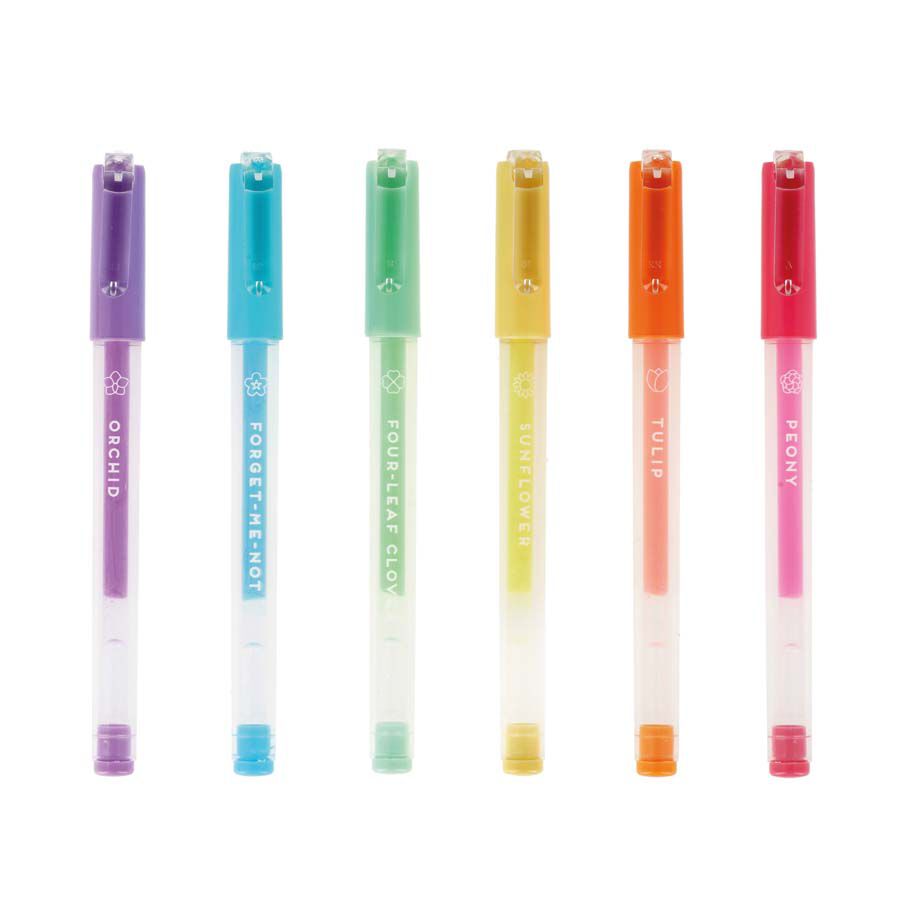 Mini Bol&iacute;grafos Legami gel pastel 6 colores