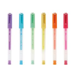 Mini Bolígrafos Legami gel pastel 6 colores