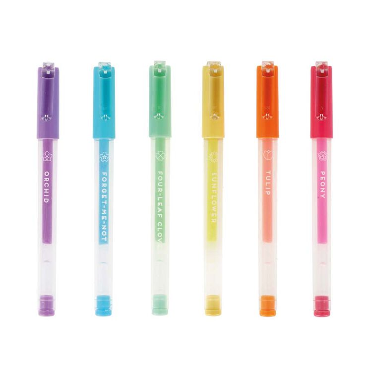 Mini Bolígrafos Legami gel pastel 6 colores