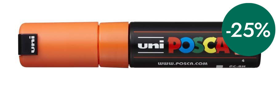 Retolador Posca PC-8K 8mm taronja