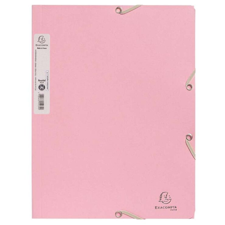 Carpeta 3 solapes A4 Autentik Exacompta rosa