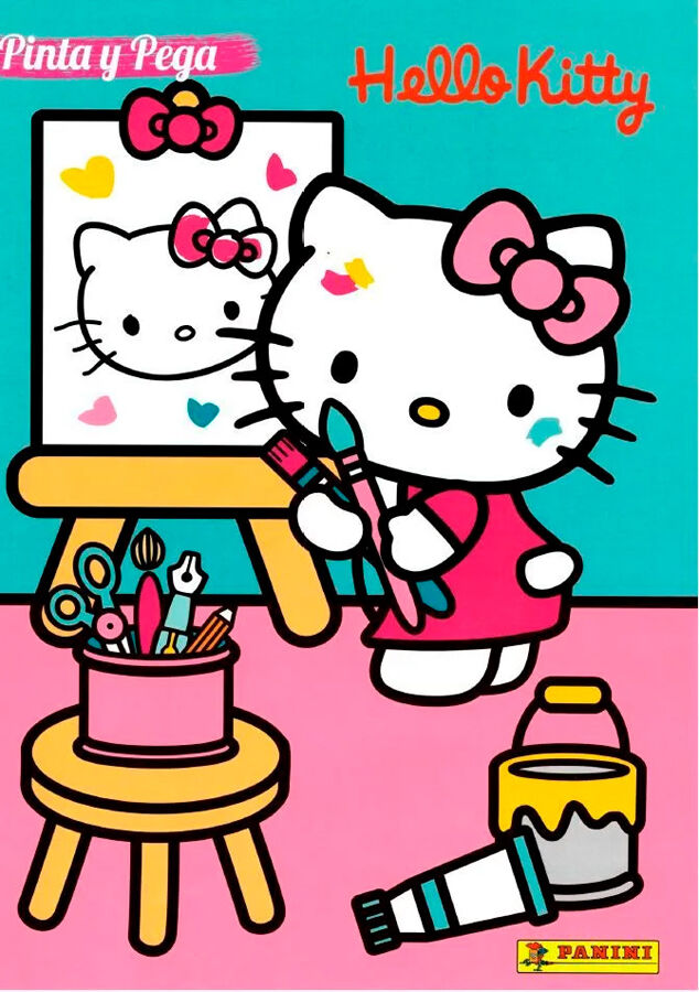 Pinta y pega - Hello Kitty