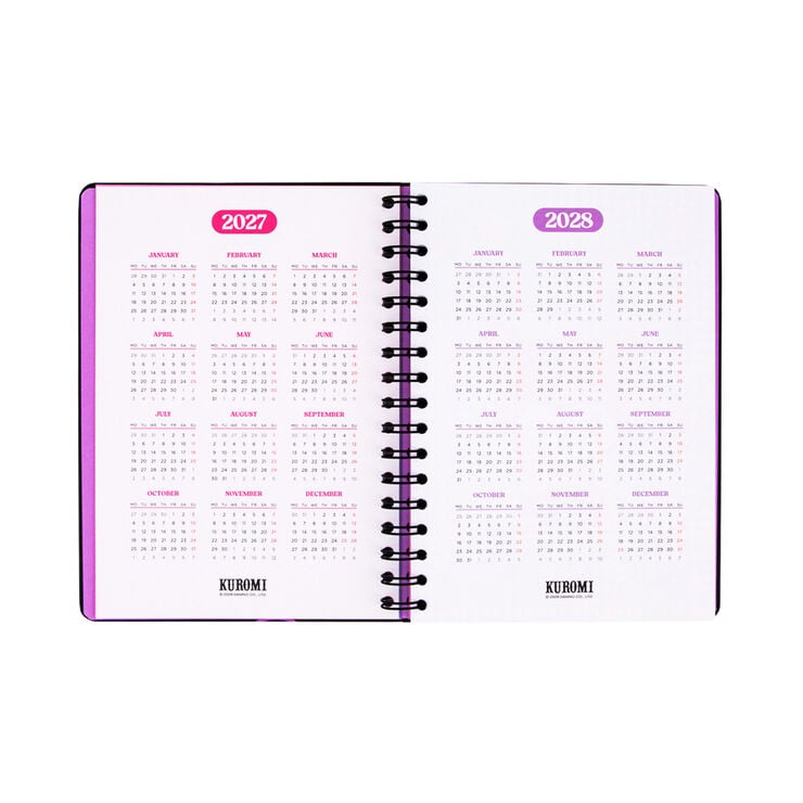 Agenda Mr. Wonderful Semana Vista Kuromi Castellano 2027