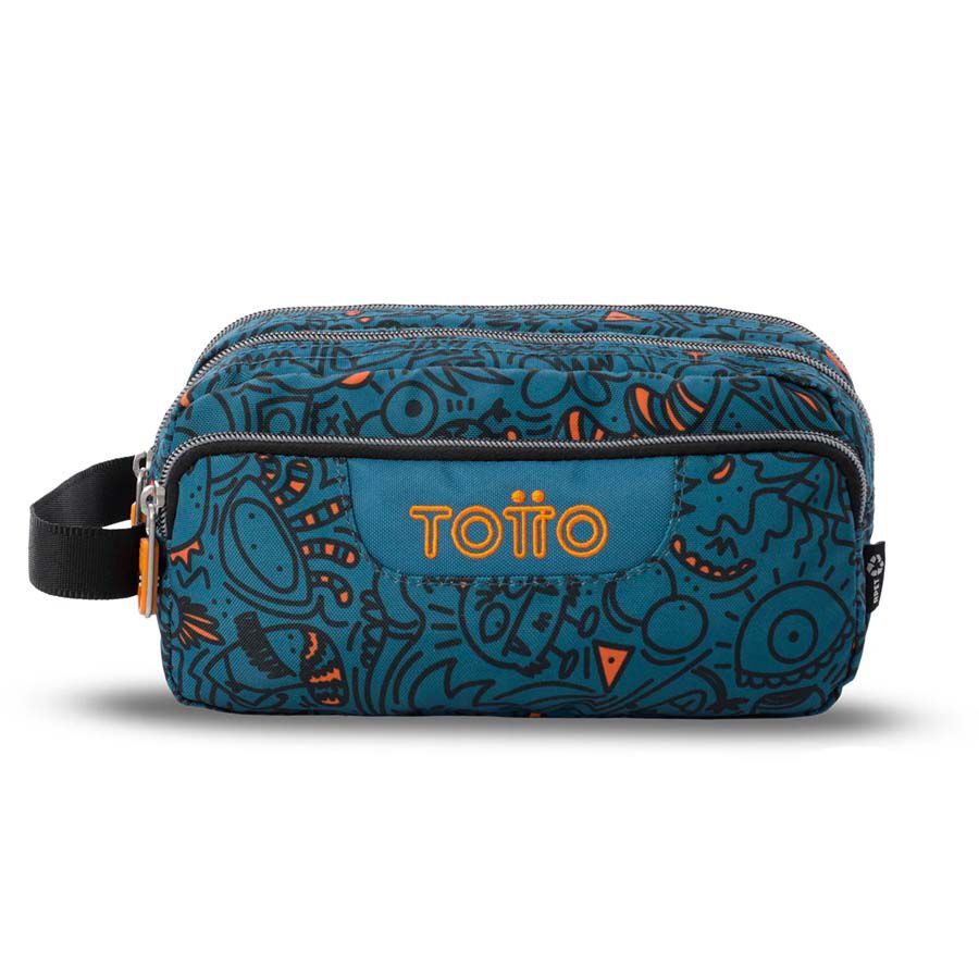 Estuche Totto 3 Cremalleras Grafer