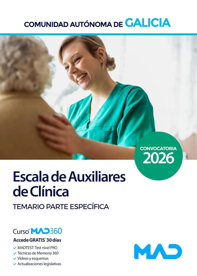 Escala de Auxiliares de Cl&iacute;nica de la Comunidad Aut&oacute;noma de Galicia. Parte Espec&iacute;fica