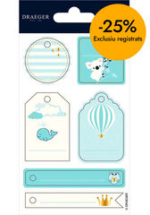 Stickers Draeger Infantil blau 6u