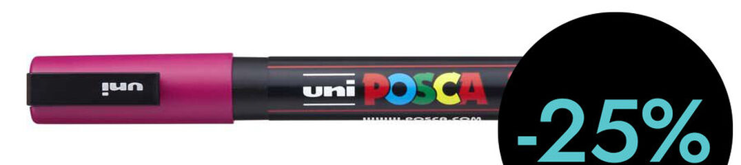 Retolador Posca PC-3M 0,9-1,3mm fúcsia