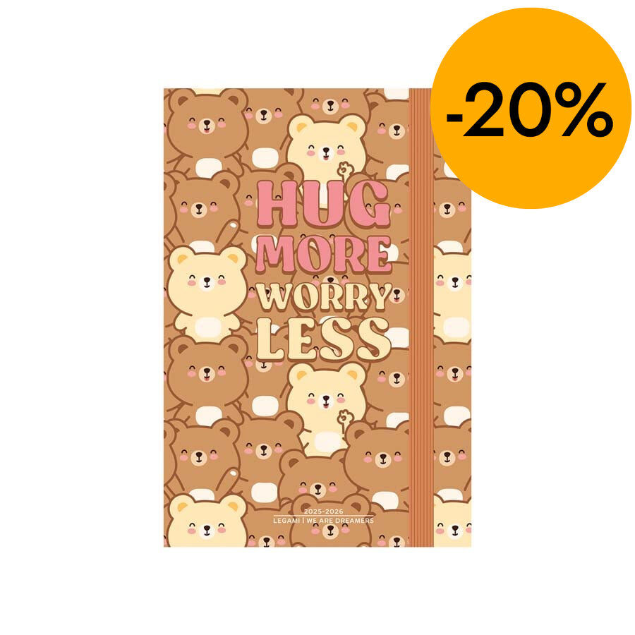 Agenda Legami 16 mesos Medium dia/p&agrave;g multiling&uuml;e 2025-26 Teddy