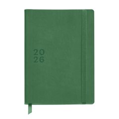 Agenda Miquelrius Plus 15x21 día/pág mult 2026 Basic verde