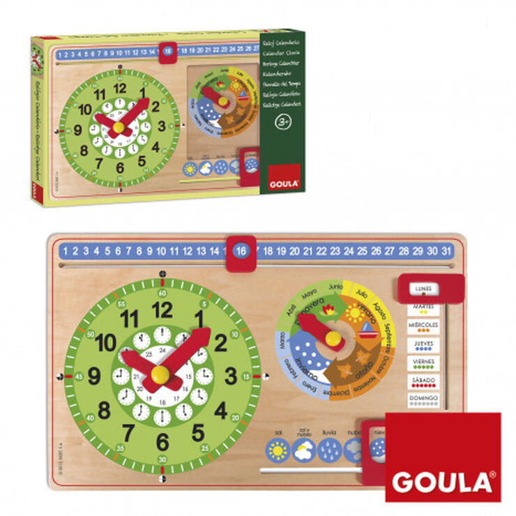 Reloj calendario Castellà