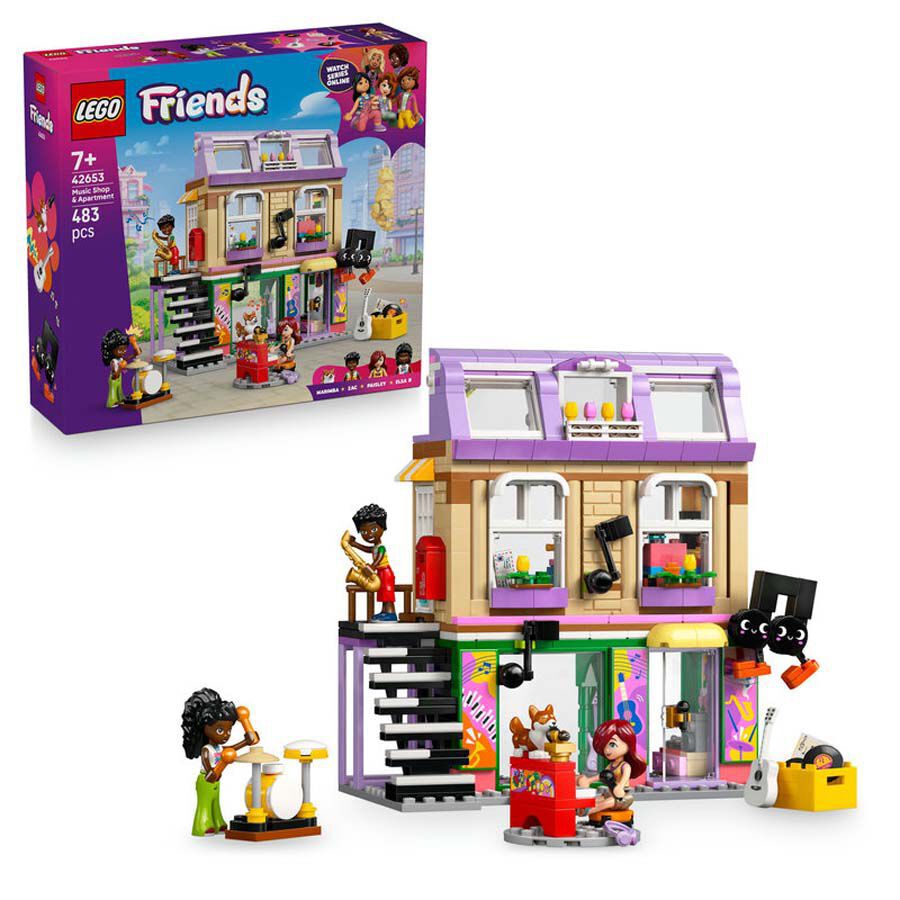 LEGO&reg; Friends Botiga de M&uacute;sica i Apartament 42653