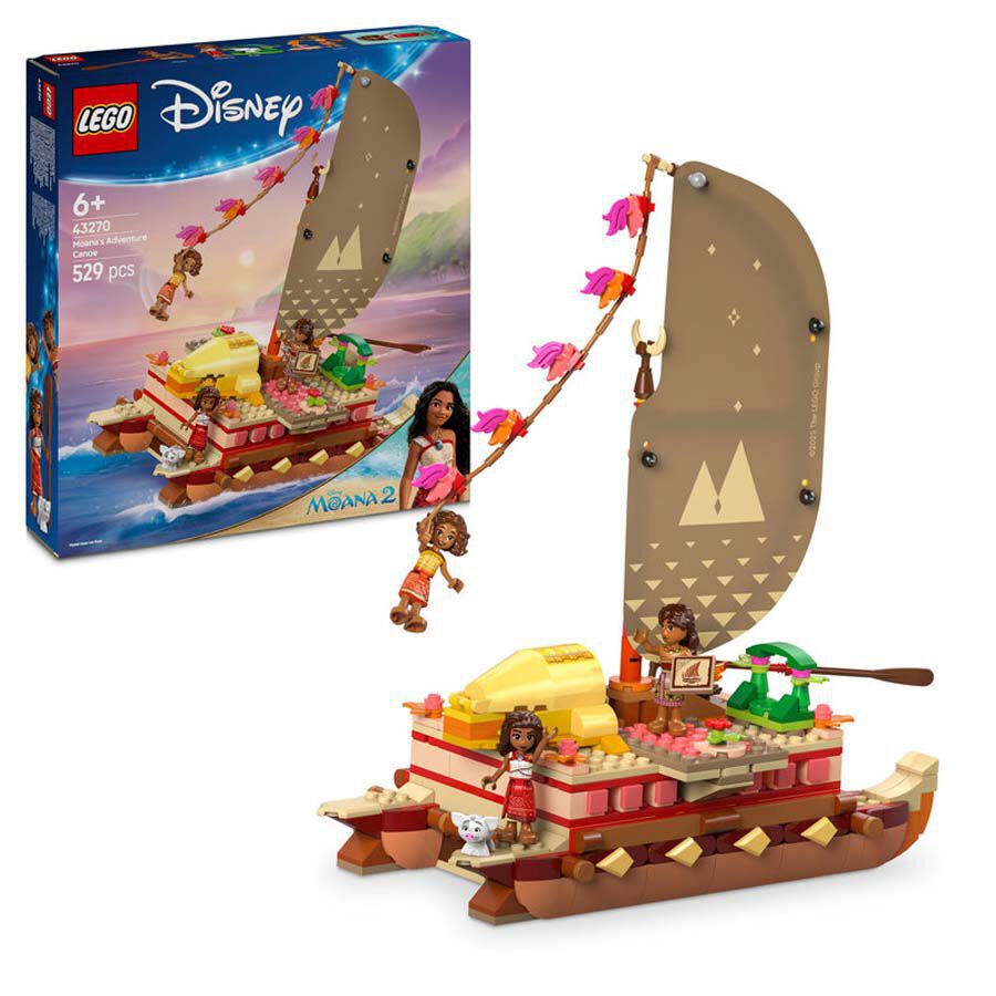 LEGO&reg; Disney Princess Canoa d&rsquo;Aventures de Vaiana 43270