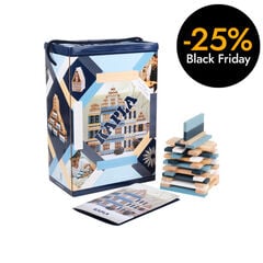 Juego de construcción Kapla caja 200 tablillas azules y color madera