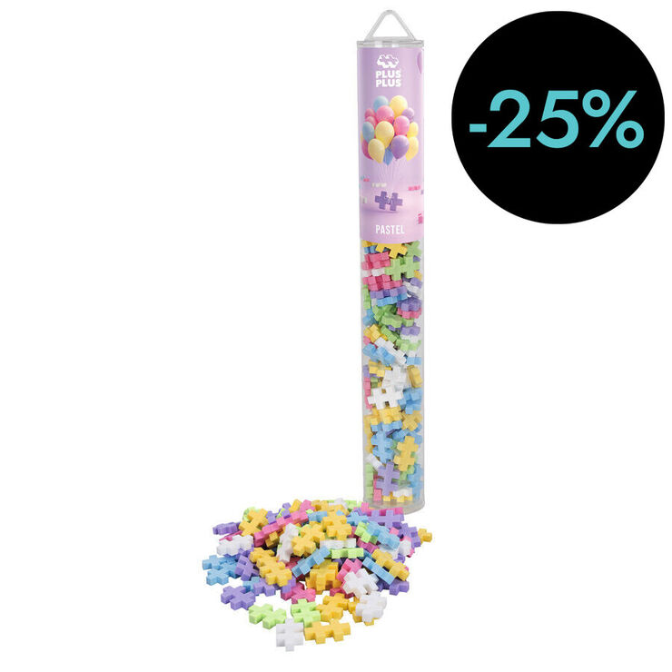 Plus-Plus Tubo Pastel Mix 100 piezas