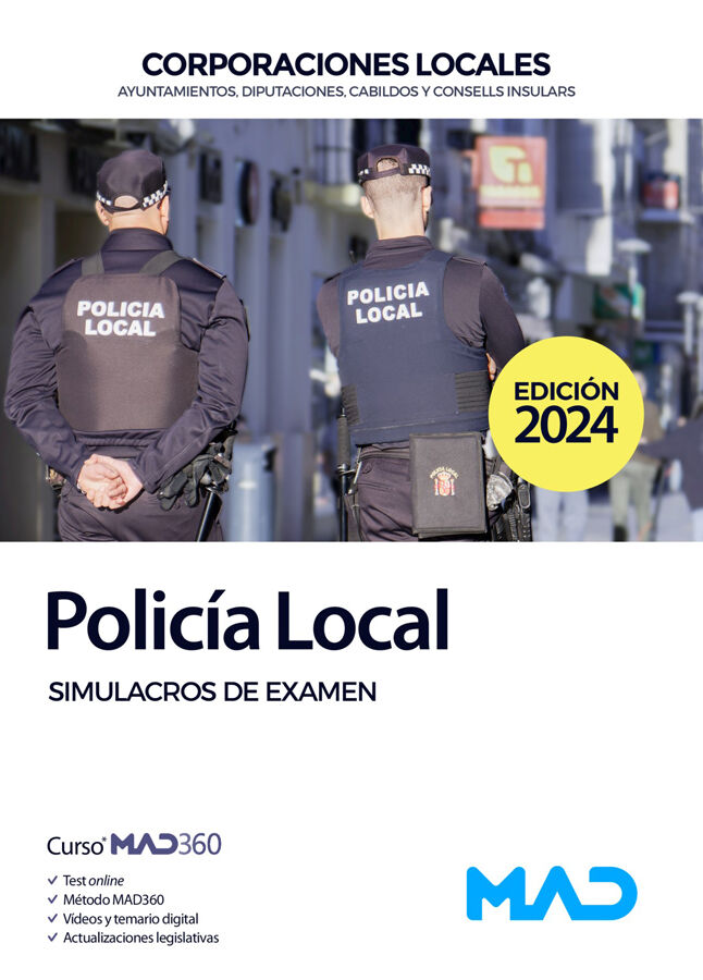 Polic&iacute;a Local. Simulacros de examen