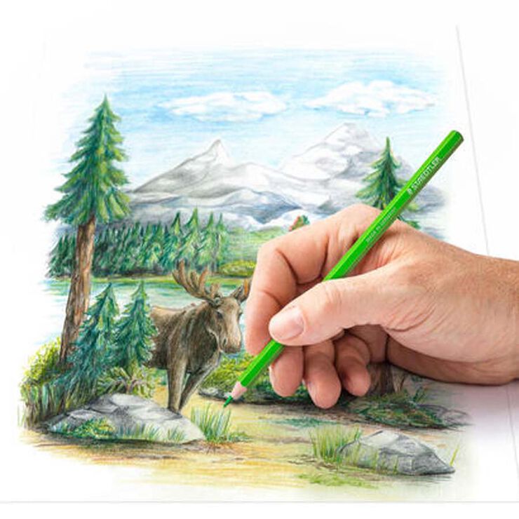 Lápices Staedtler estuche metal 72 colores