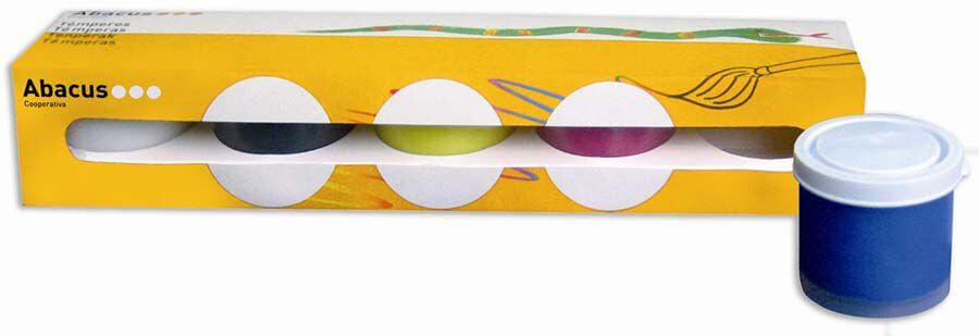 T&eacute;mperas&nbsp;Abacus&nbsp;40ml 5 colores