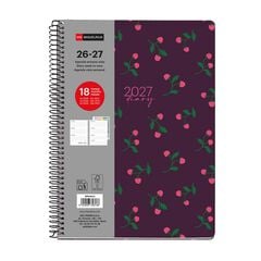 Agenda Miquel Rius 18 Meses Espiral Plus sem/vista multiling&uuml;e 2026-2027 Berries