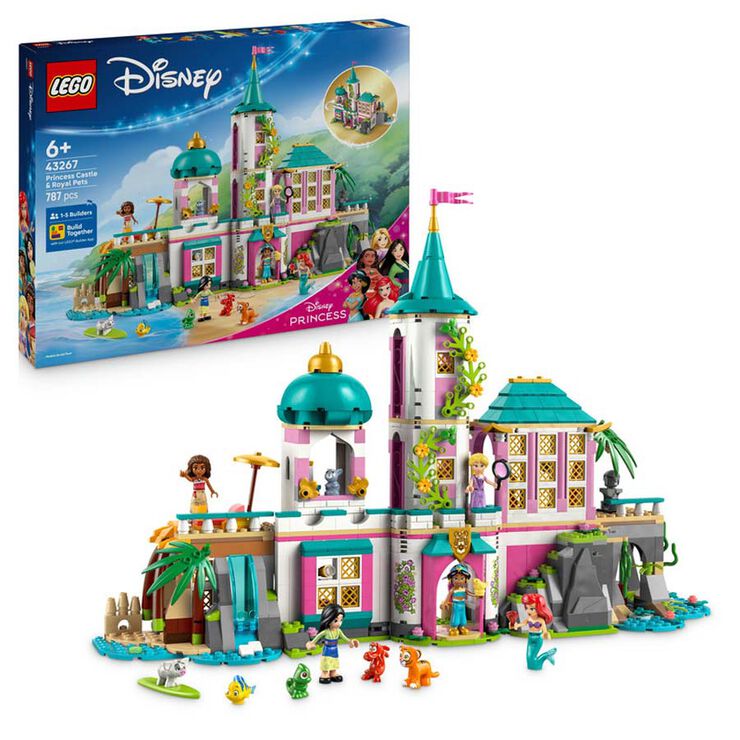 LEGO® Disney™ Castillo de las Princesas y Mascotas Reales 43267